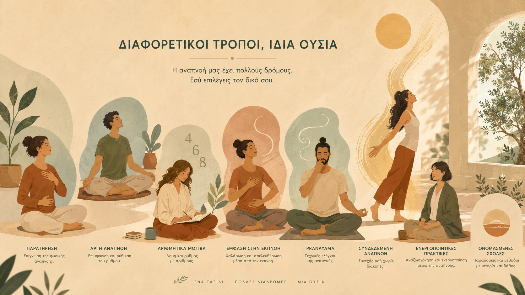 Ποια είδη Breathwork υπάρχουν; Ένας πρακτικός οδηγός
